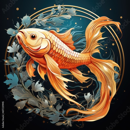 illustration of a goldfish