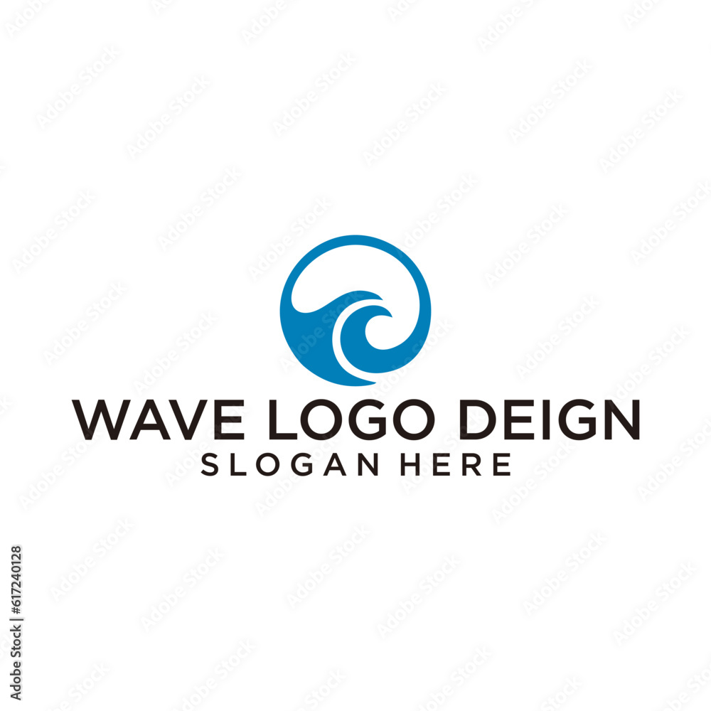 wave logo deign