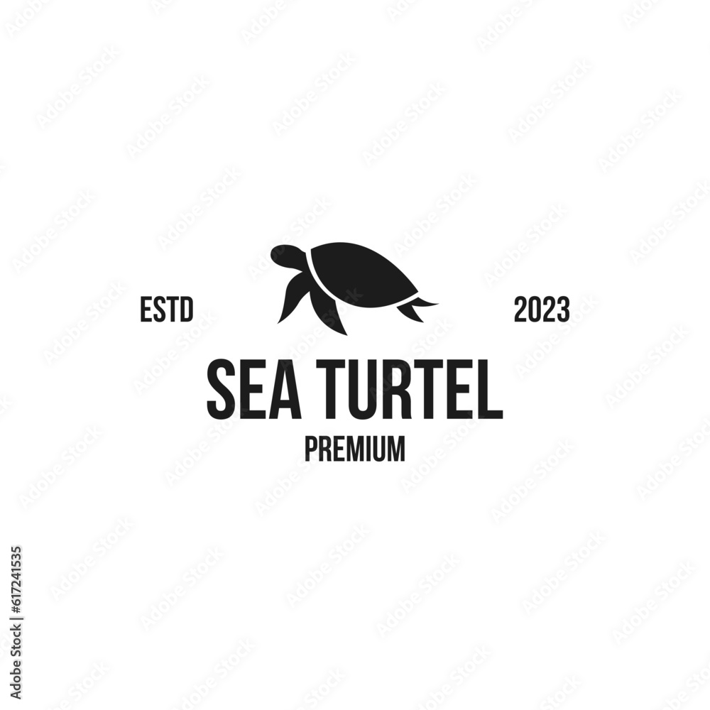 Sea Turtle Logo Design Concept Vector Illustration Symbol Icon Sea Turtle Logo Design Concept Vector Illustration Symbol Icon