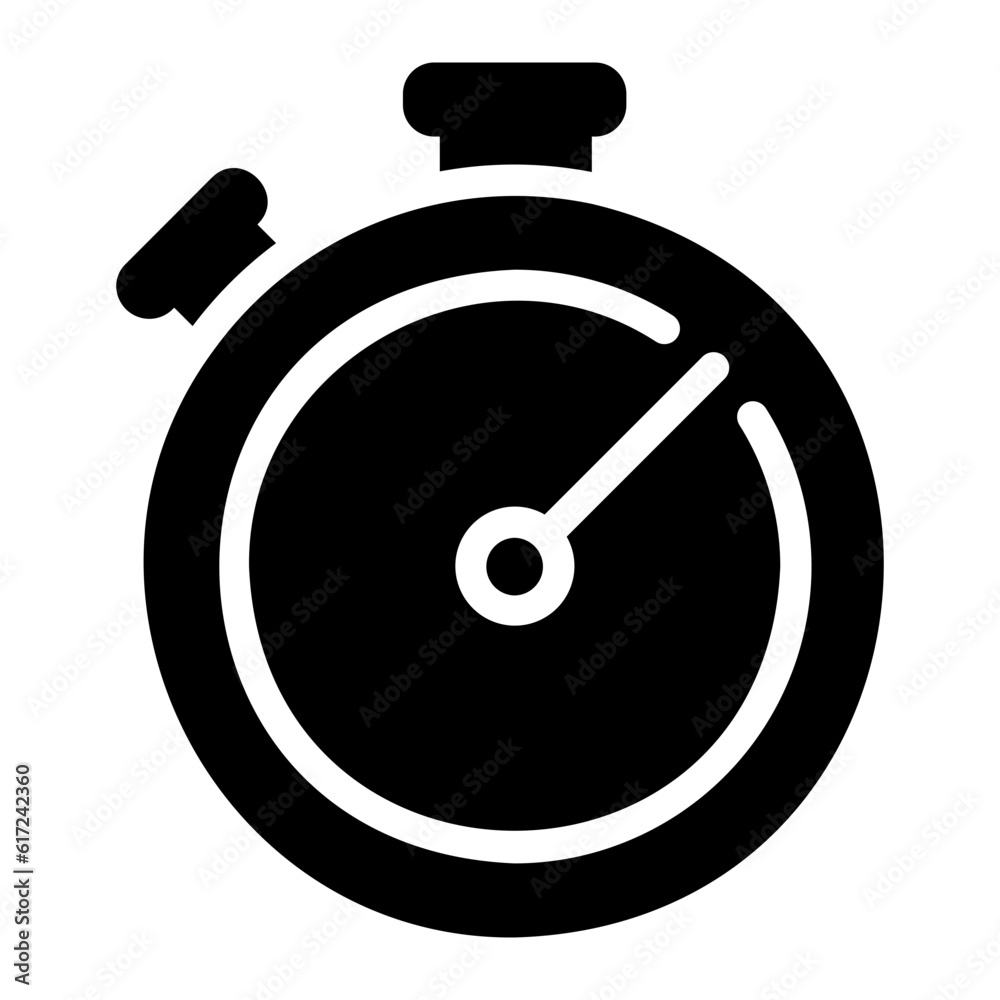 stopwatch glyph icon stopwatch glyph icon