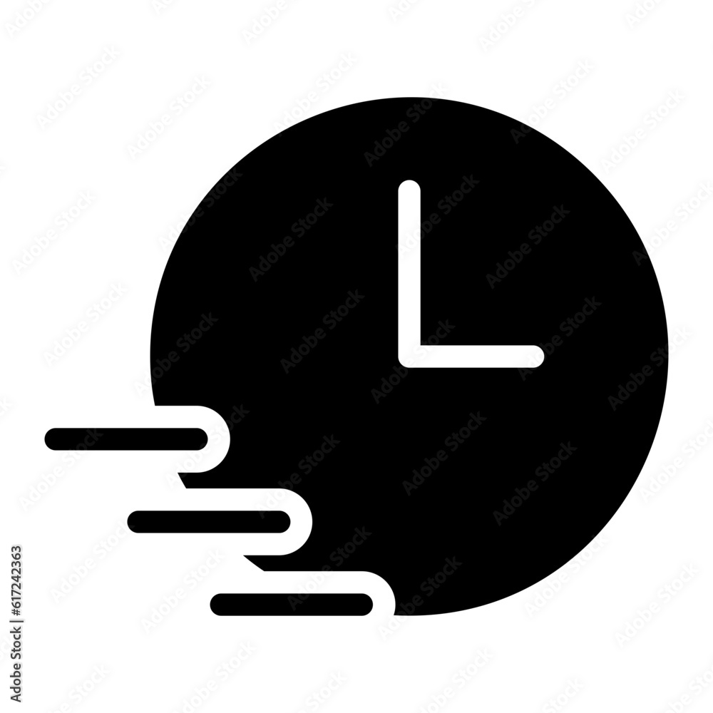 time management glyph icon time management glyph icon