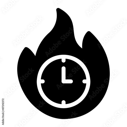 time management glyph icon
