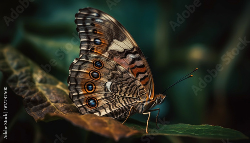 Vibrant butterfly wings showcase natural beauty in summer generated by AI © Jeronimo Ramos