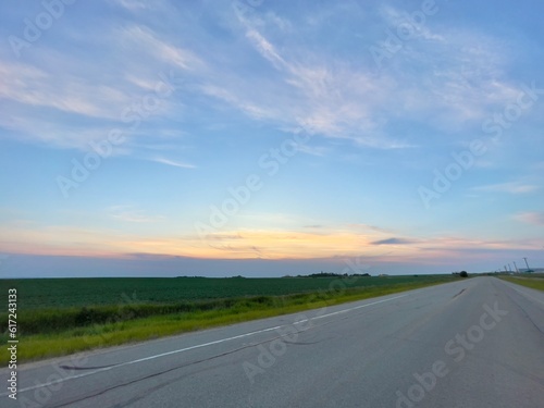 Grande Prairie, Alberta, Canada, on the highway