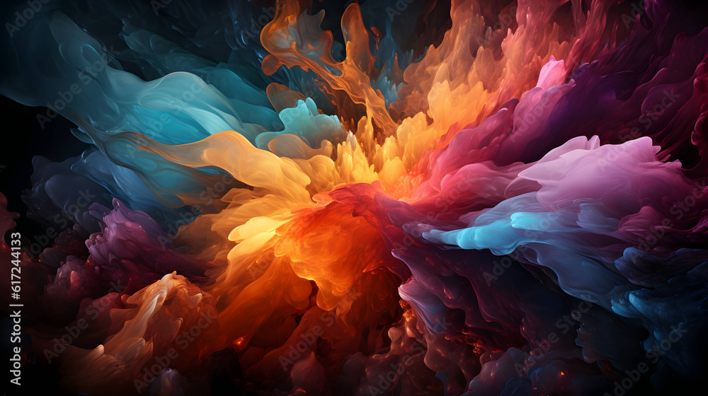 colors explosion background