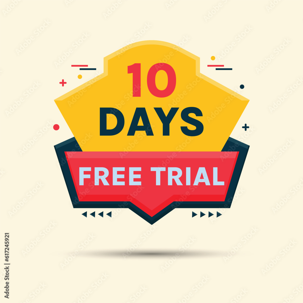 10 days free trial button label clipart vector 10 days free trial button label clipart vector