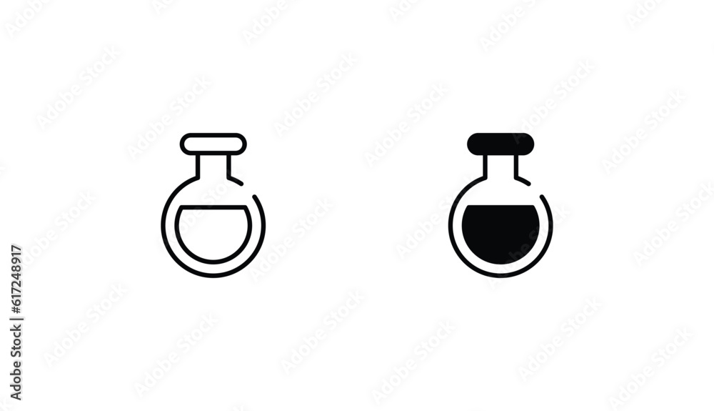 Science Icon set. Vector stock illustration.