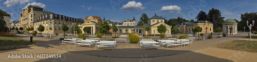 Panoramic view of the Spa town Frantiskovy Lazne in Czech republic,Europe  © kstipek