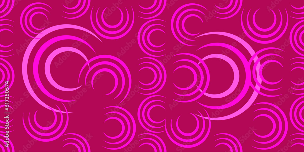 Background geometric circular pattern. Abstract colored Pink background