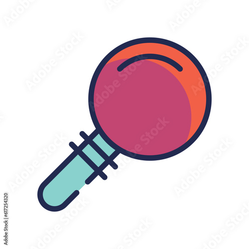 Magnifire Icon. Vector stock illustration.