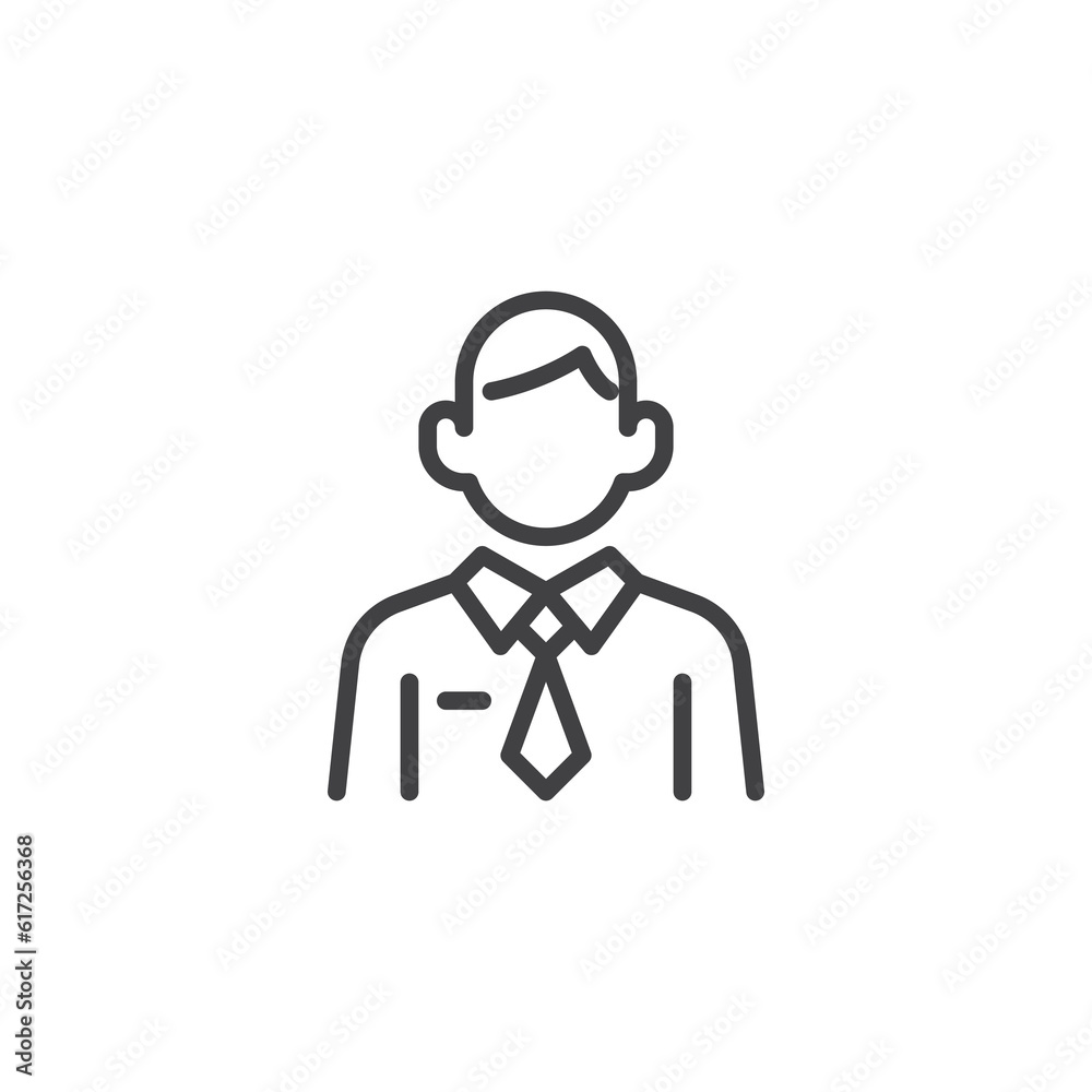 Business person line icon Business person line icon