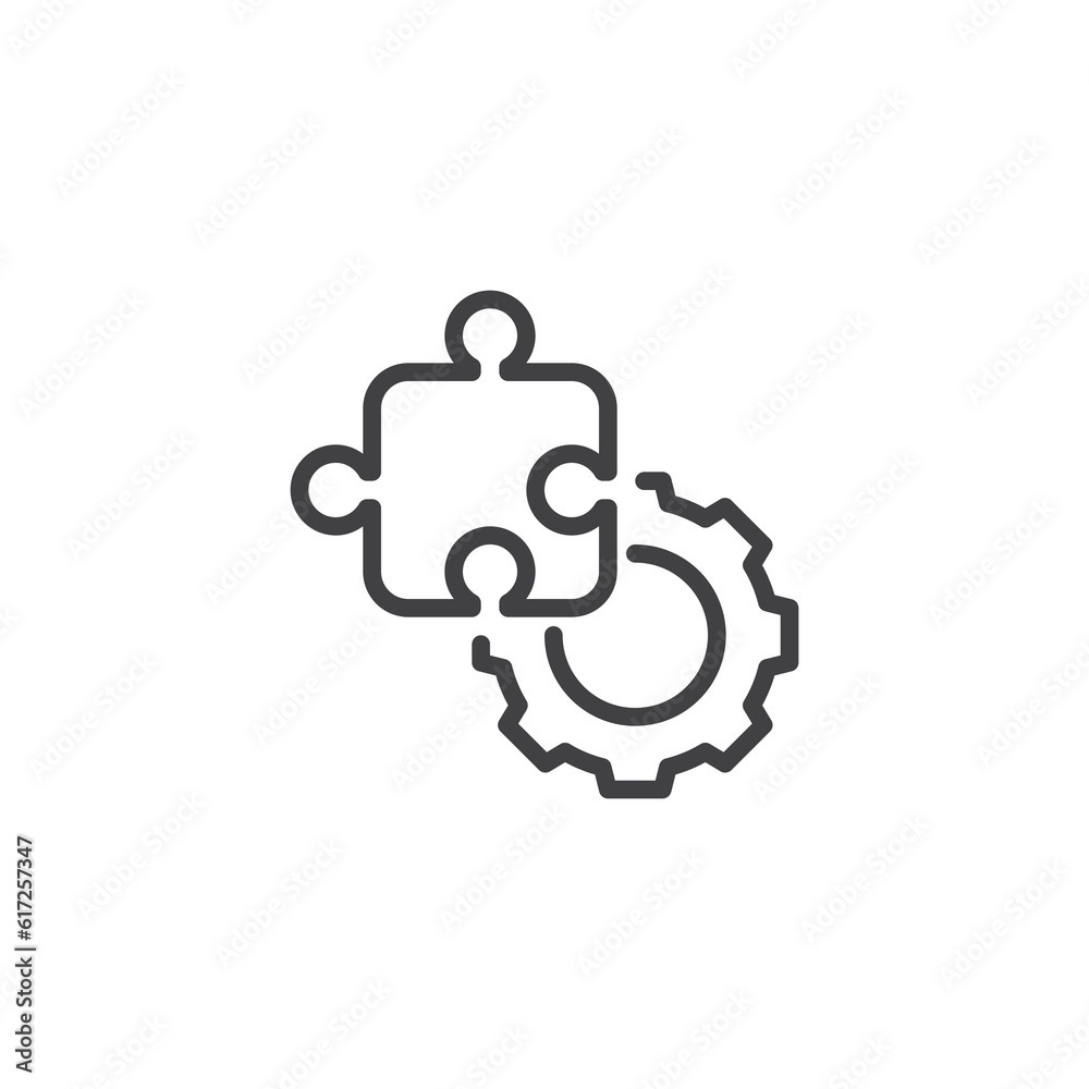Business integration line icon Business integration line icon