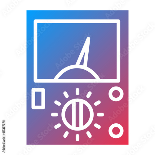 Vector Design Ammeter Icon Style