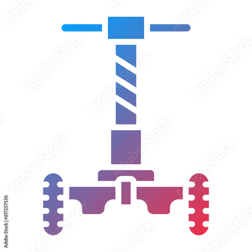 Vector Design Police Segway Icon Style