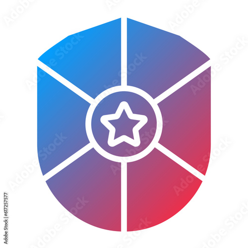 Vector Design Police Shield Icon Style