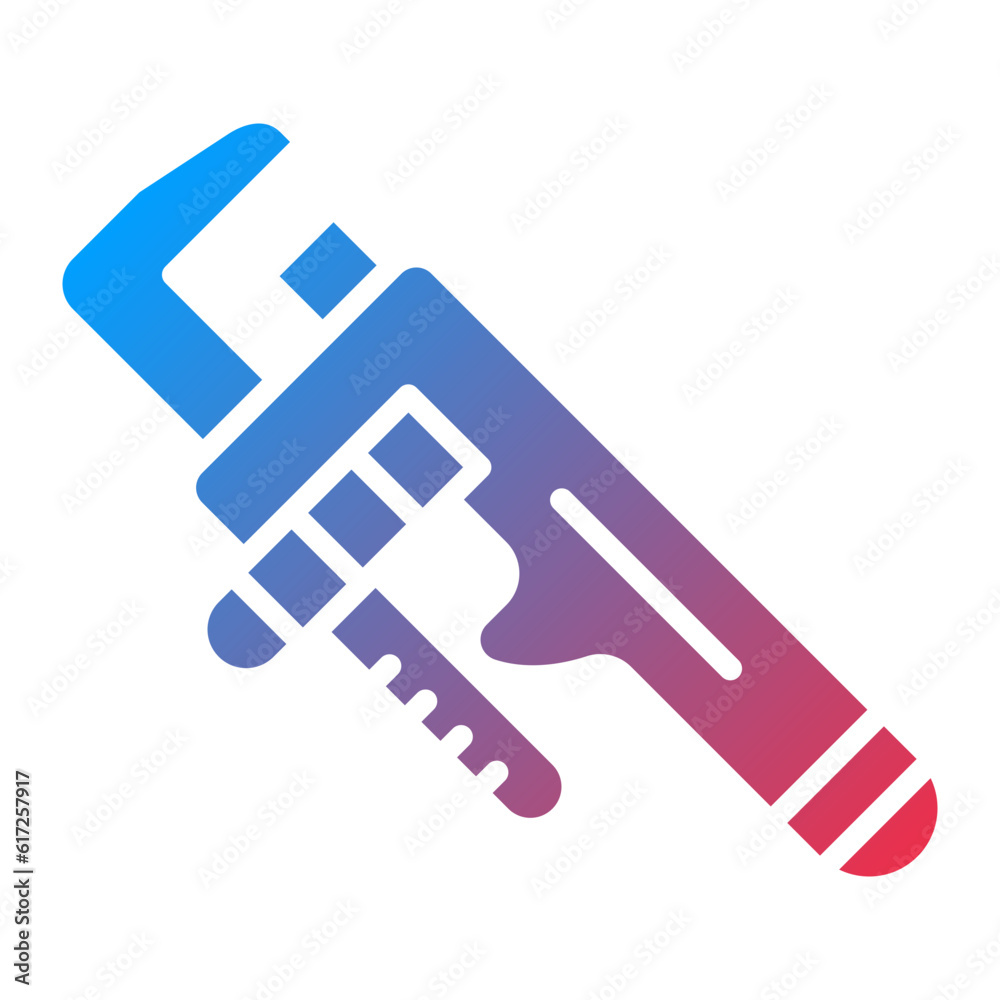 Vector Design Pipe Wrench Icon Style Vector Design Pipe Wrench Icon Style