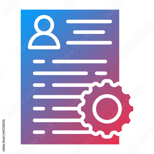 Vector Design Applicants Management Icon Style