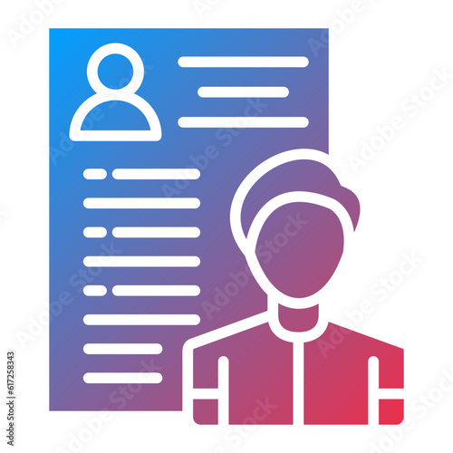 Vector Design Candidate Male Icon Style