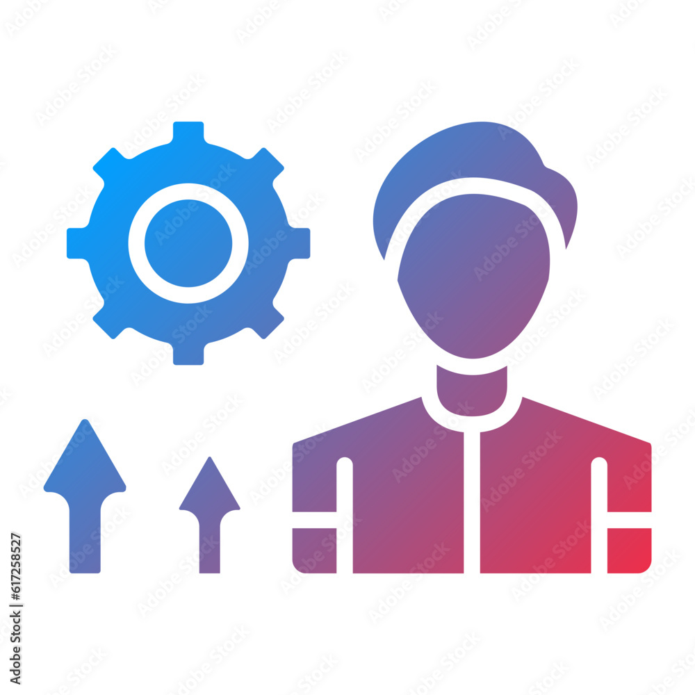 Vector Design Persona Development Icon Style Vector Design Persona Development Icon Style