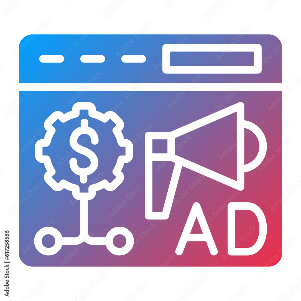 Vector Design Programmatic Media Buy Icon Style Vector Design Programmatic Media Buy Icon Style