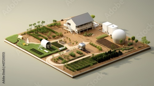 Eco-Friendly Farming: Minimalist design showcasing regenerative practices that promote soil health and reduce environmental impact | generative ai