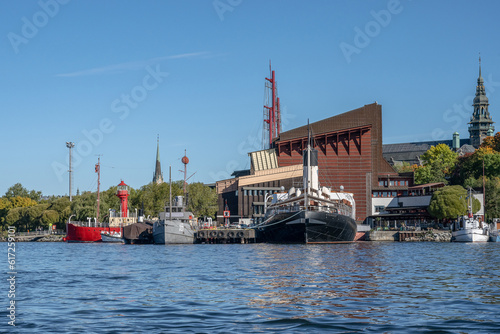 The Nordic Museum and Vasa Museum is museums located on Djurgarden island in central Stockholm, Sweden photo