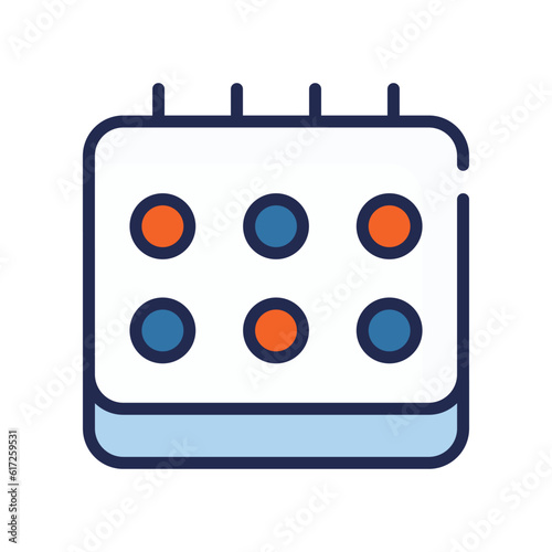 Calenday Icon. Vector stock illustration.