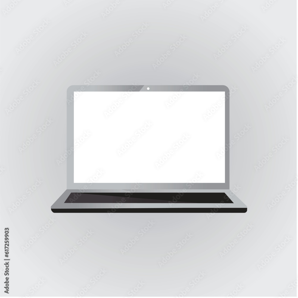 laptop on white background laptop on white background
