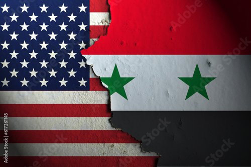 Relations between America and Syria. America vs Syria. photo