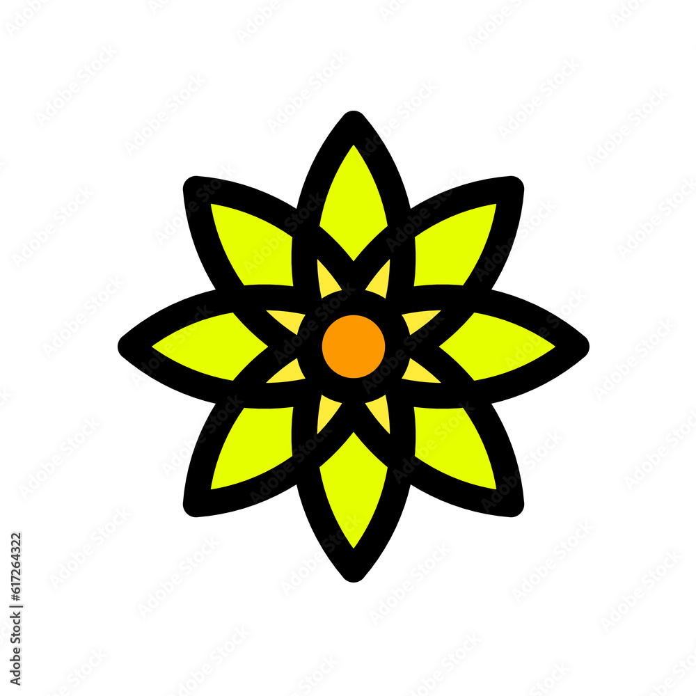 flower motive icon flower motive icon