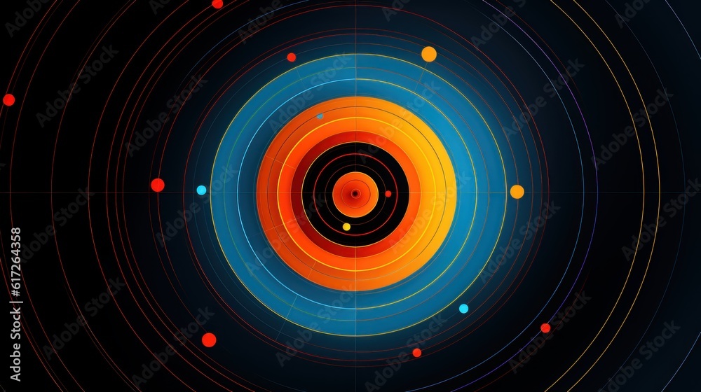 Ripple Effect: An abstract image of concentric circles expanding outward, symbolizing how small acts of social responsibility can create a far-reaching positive impact | generative ai