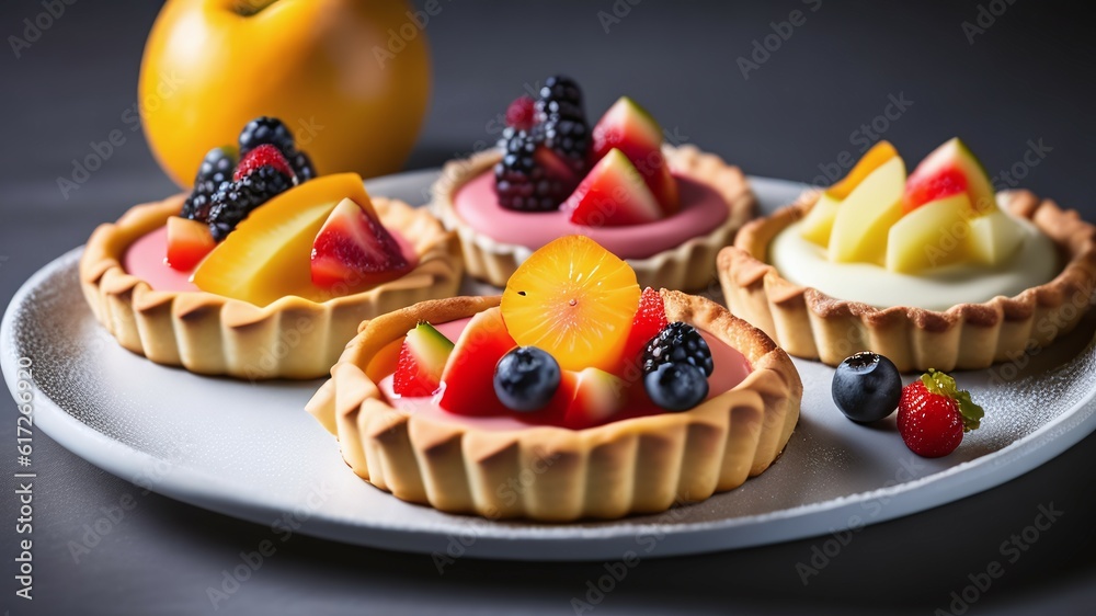 Obraz premium fruit tarts