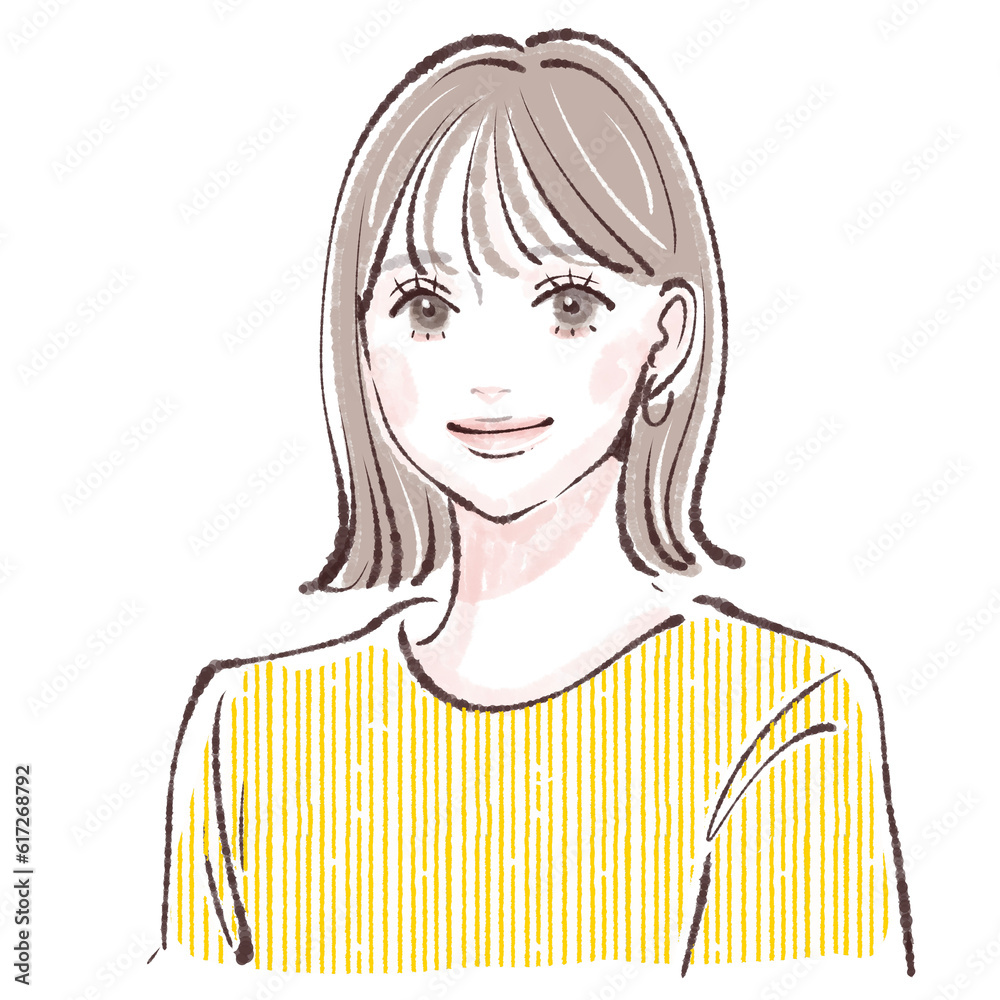 女性のイラスト素材 女性のイラスト素材