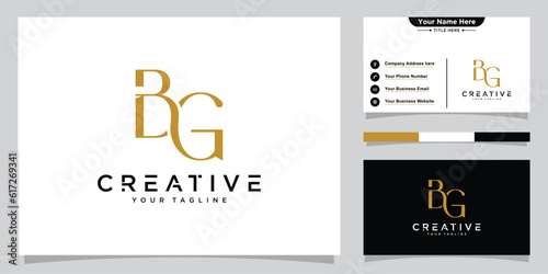 Initial BG,GB Abstract Letters Logo Monogram