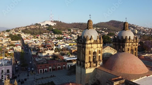 4k Beautiful view of Santo Domingo church in Oaxaca, Mexico 3