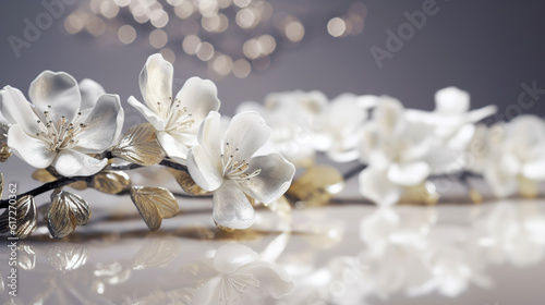 floral background, beauty and cosmetic product backdrop 