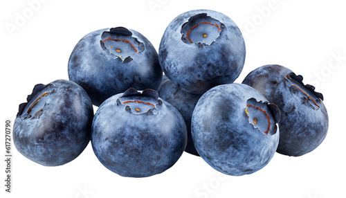 Blueberry, isolated on white background