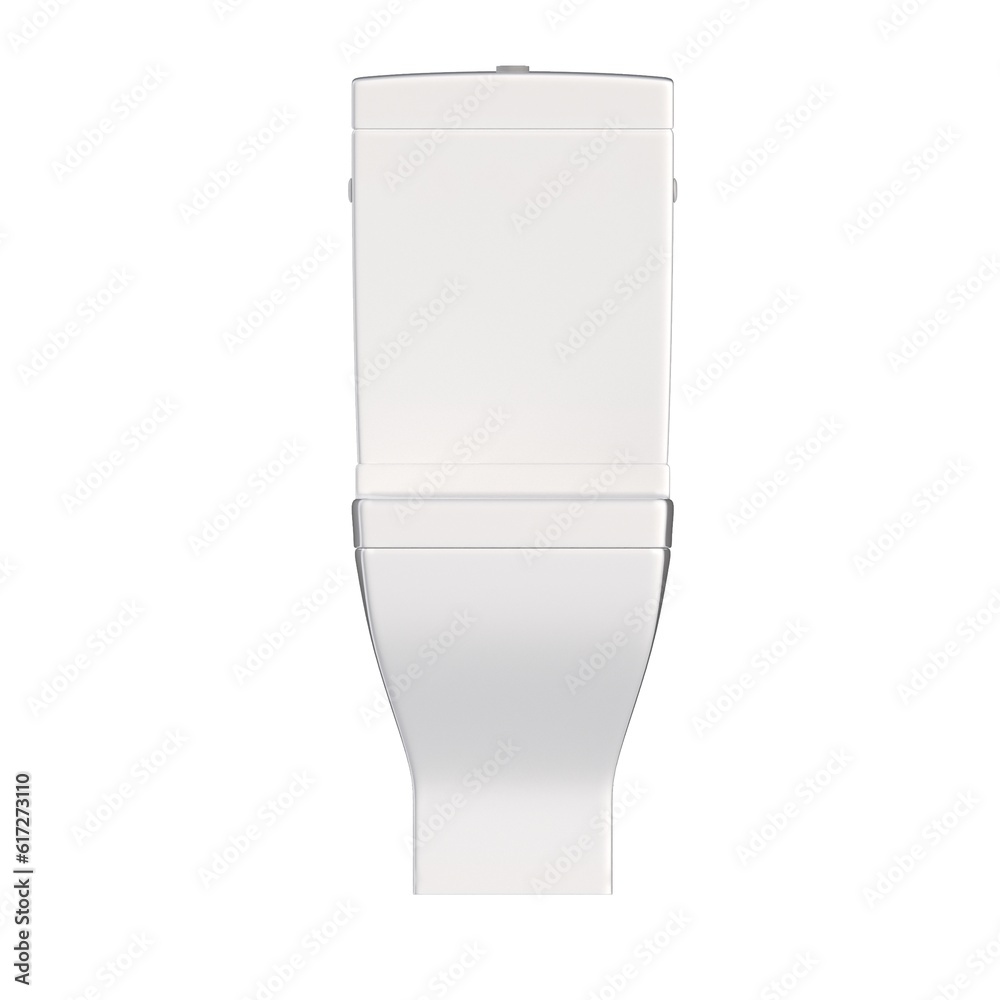 lavatory pan isolated on white background, bidet, 3D illustration, cg render