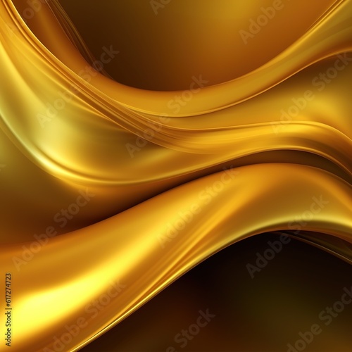 abstract golden wave background