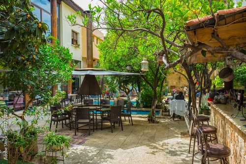 Ancient streets of the old city of Antalya