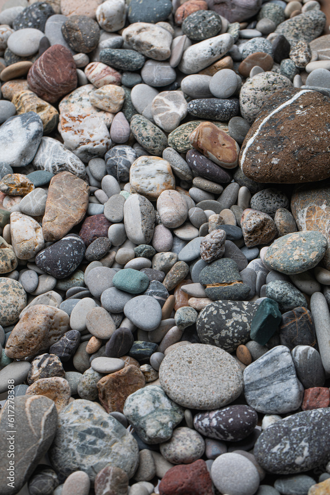 Warm coast stones as background Warm coast stones as background
