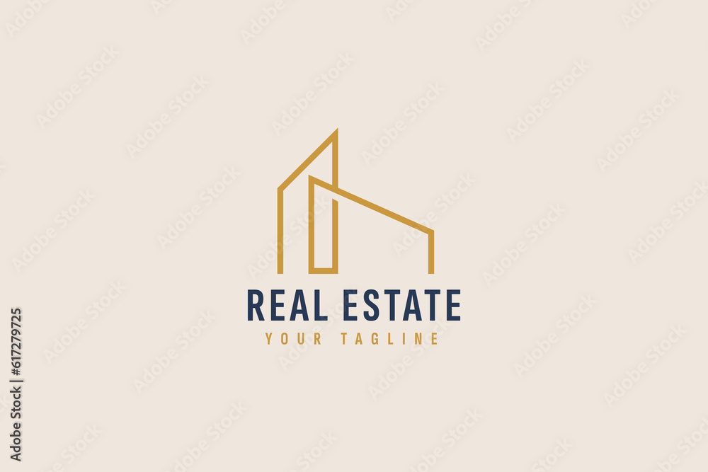 Real estate logo vector icon illustration Real estate logo vector icon illustration