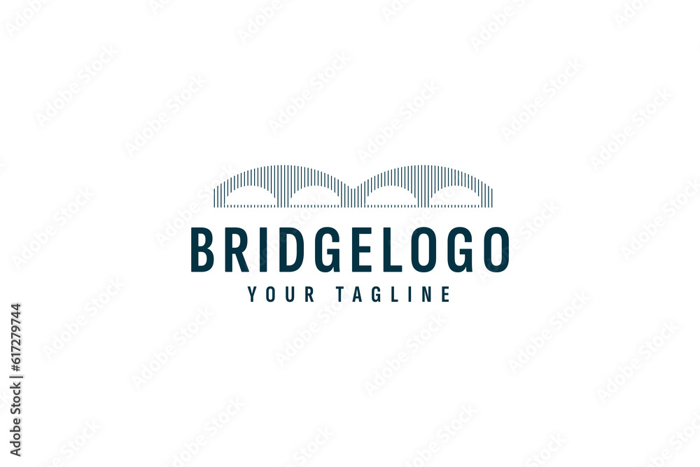 Bridge logo vector icon illustration Bridge logo vector icon illustration