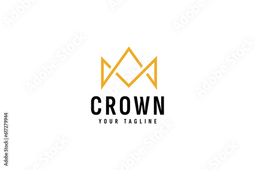 Crown logo vector icon illustration