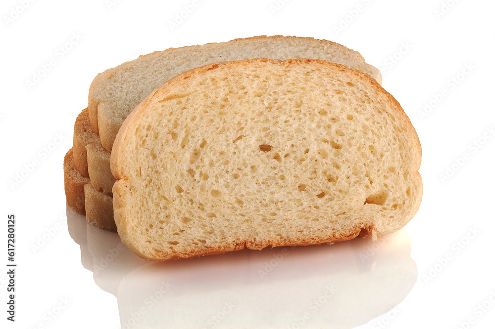 Bread cut into slices