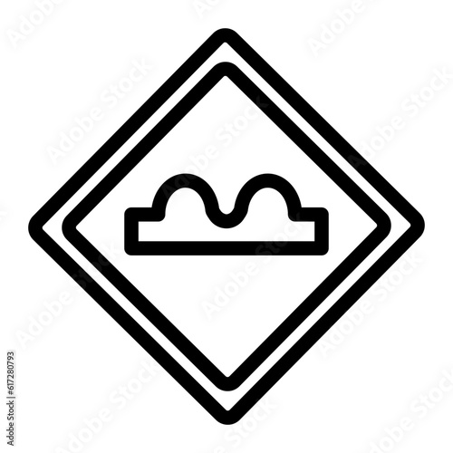 uneven line icon