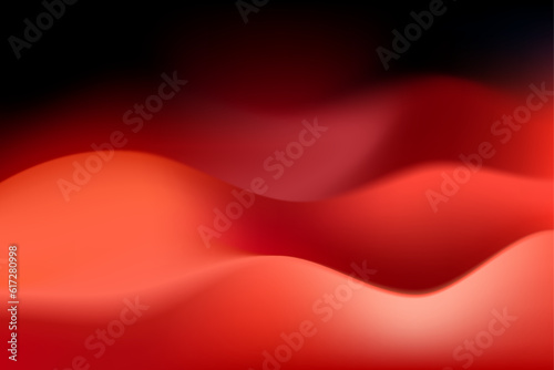 01 Gradient color Flow curve Background Red color
