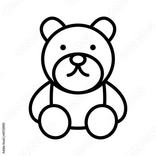 Fototapeta Naklejka Na Ścianę i Meble -  Teddy bear icon