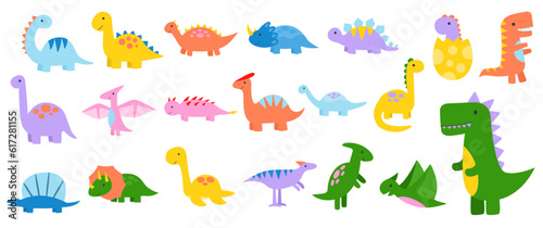 Cute Colorful Dinosaurs 2