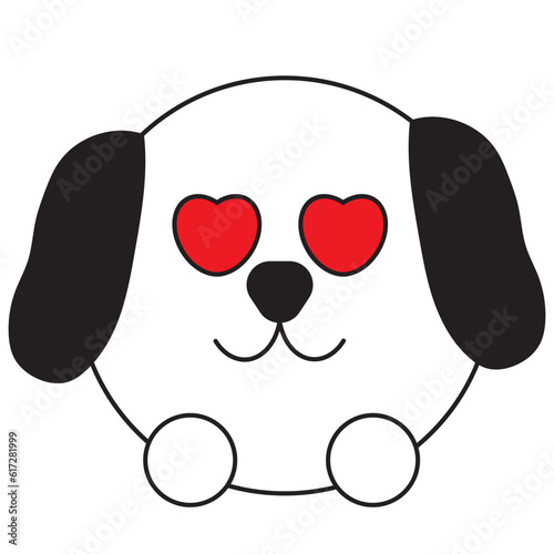 dog with heartChef Alex, wearing a chef's apron adorned with paw prints, carefully chops carrots and broccoli
